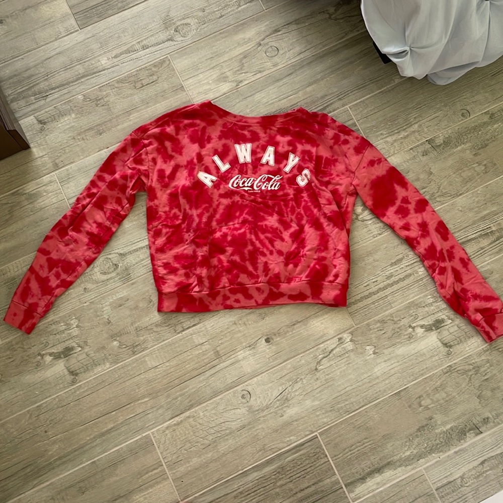Coca Cola Trademarked Crop Sweatshirt